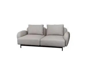 Cane-Line - Aura 2-pers. sofa m/lavt armlæn  Light brown, Cane-line Essence